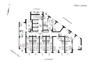 Студия квартира, строящийся дом, 23м2, 4/25 этаж