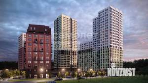 3-к квартира, строящийся дом, 55м2, 16/25 этаж
