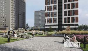 1-к квартира, строящийся дом, 34м2, 25/25 этаж