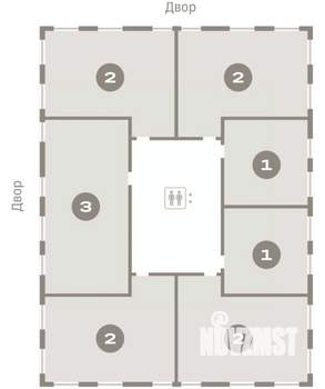 2-к квартира, вторичка, 69м2, 2/8 этаж