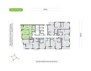 2-к квартира, вторичка, 58м2, 5/24 этаж
