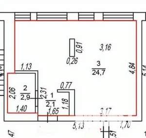 Студия квартира, вторичка, 30м2, 2/9 этаж