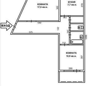 2-к квартира, вторичка, 53м2, 2/9 этаж