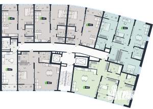 1-к квартира, вторичка, 48м2, 15/30 этаж