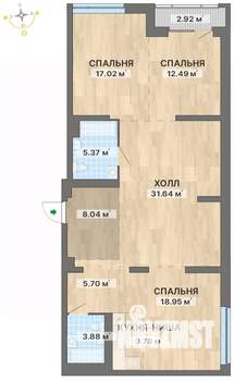 3-к квартира, вторичка, 110м2, 5/30 этаж