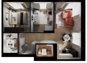 2-к квартира, вторичка, 46м2, 8/12 этаж