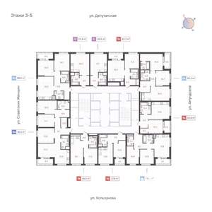 2-к квартира, вторичка, 65м2, 4/31 этаж