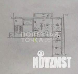 3-к квартира, вторичка, 61м2, 5/10 этаж