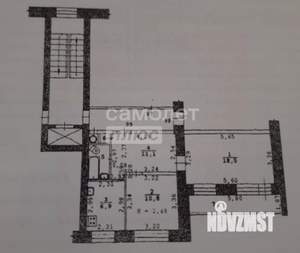 2-к квартира, вторичка, 51м2, 9/9 этаж