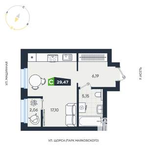 Студия квартира, вторичка, 29м2, 11/31 этаж