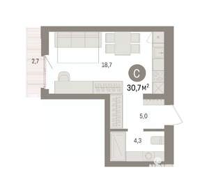 Студия квартира, вторичка, 31м2, 3/7 этаж