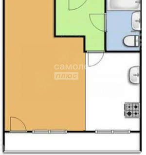 1-к квартира, вторичка, 25м2, 4/9 этаж