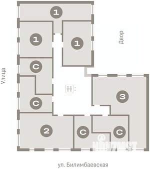 1-к квартира, вторичка, 48м2, 5/9 этаж