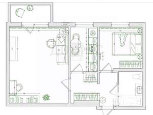 2-к квартира, вторичка, 43м2, 4/9 этаж