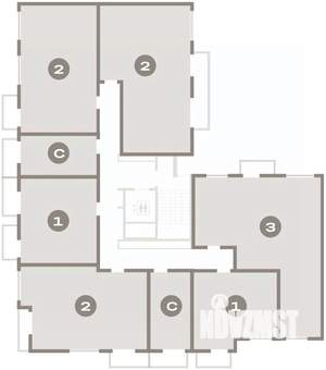 2-к квартира, вторичка, 74м2, 5/9 этаж