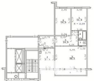 3-к квартира, вторичка, 80м2, 11/12 этаж