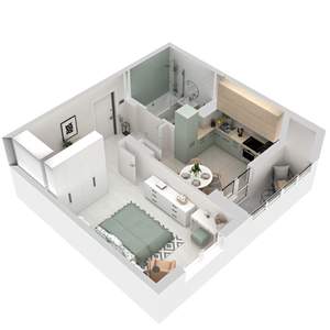 1-к квартира, вторичка, 38м2, 5/17 этаж