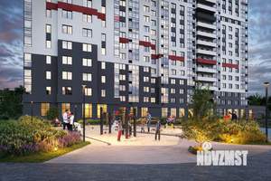 2-к квартира, строящийся дом, 57м2, 24/25 этаж