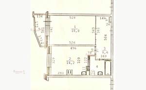 1-к квартира, вторичка, 45м2, 3/17 этаж