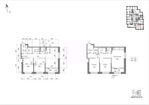 2-к квартира, вторичка, 66м2, 6/26 этаж