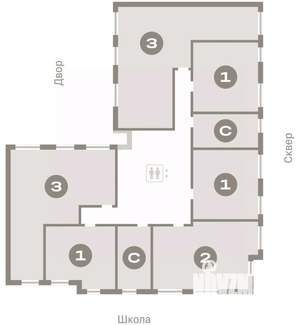 1-к квартира, вторичка, 42м2, 5/9 этаж