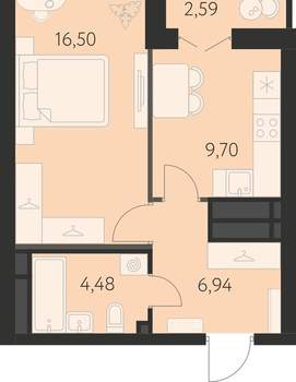 1-к квартира, вторичка, 40м2, 11/31 этаж