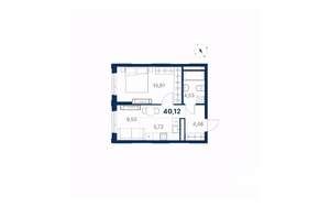 1-к квартира, вторичка, 40м2, 13/28 этаж