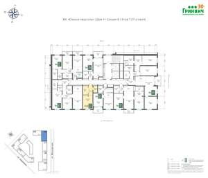Студия квартира, вторичка, 27м2, 7/24 этаж