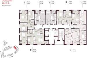 2-к квартира, вторичка, 55м2, 4/25 этаж