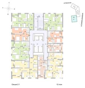 3-к квартира, вторичка, 86м2, 12/24 этаж