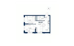 2-к квартира, вторичка, 51м2, 18/28 этаж