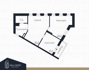 2-к квартира, вторичка, 70м2, 8/22 этаж