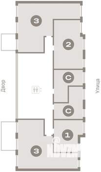 3-к квартира, вторичка, 89м2, 2/7 этаж