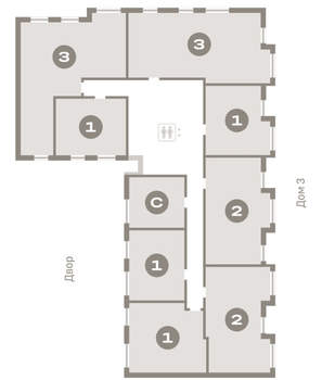 1-к квартира, вторичка, 40м2, 7/9 этаж