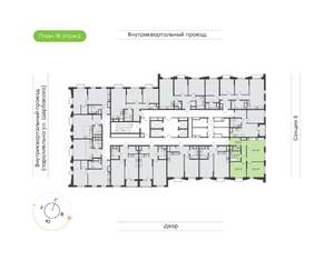 2-к квартира, вторичка, 61м2, 18/24 этаж