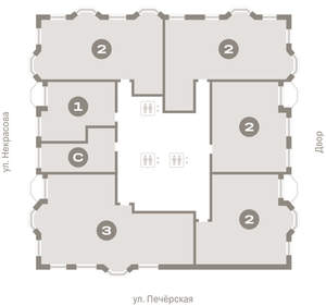 2-к квартира, вторичка, 96м2, 8/24 этаж