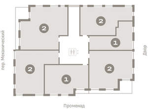1-к квартира, вторичка, 44м2, 7/8 этаж