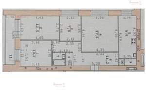 4-к квартира, вторичка, 72м2, 3/12 этаж