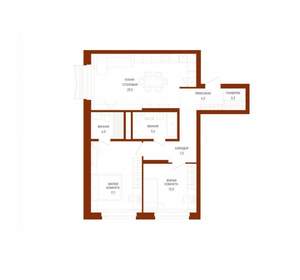 2-к квартира, вторичка, 76м2, 1/29 этаж