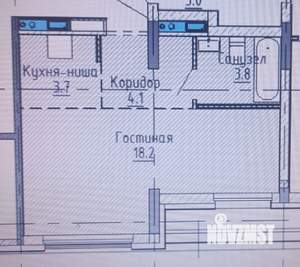 Студия квартира, вторичка, 30м2, 9/9 этаж