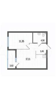 1-к квартира, вторичка, 40м2, 12/29 этаж