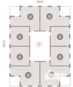 2-к квартира, вторичка, 67м2, 8/8 этаж