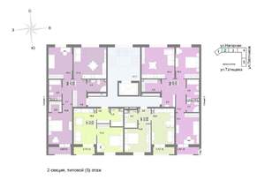 1-к квартира, строящийся дом, 41м2, 7/17 этаж