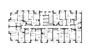 1-к квартира, строящийся дом, 43м2, 3/25 этаж