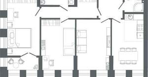 3-к квартира, вторичка, 87м2, 21/25 этаж