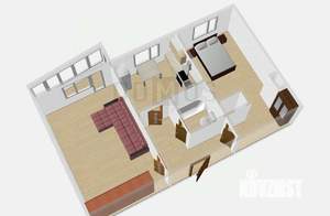 1-к квартира, вторичка, 37м2, 1/9 этаж