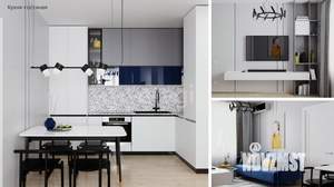 1-к квартира, строящийся дом, 32м2, 3/22 этаж