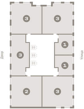 3-к квартира, вторичка, 96м2, 4/25 этаж