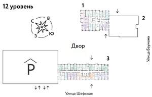 3-к квартира, вторичка, 59м2, 12/24 этаж