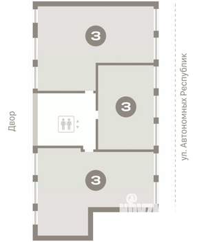 3-к квартира, вторичка, 191м2, 7/7 этаж